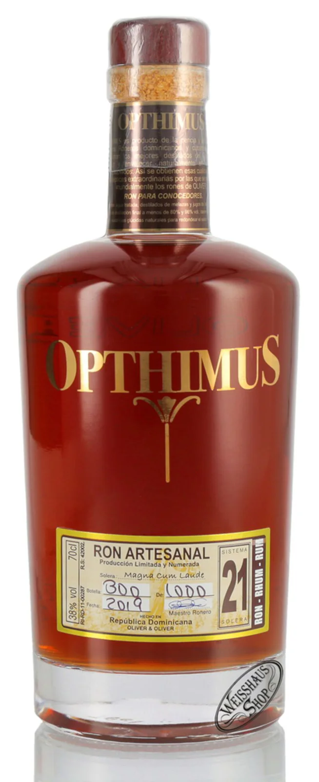Opthimus 21 Y.O.: vista principale