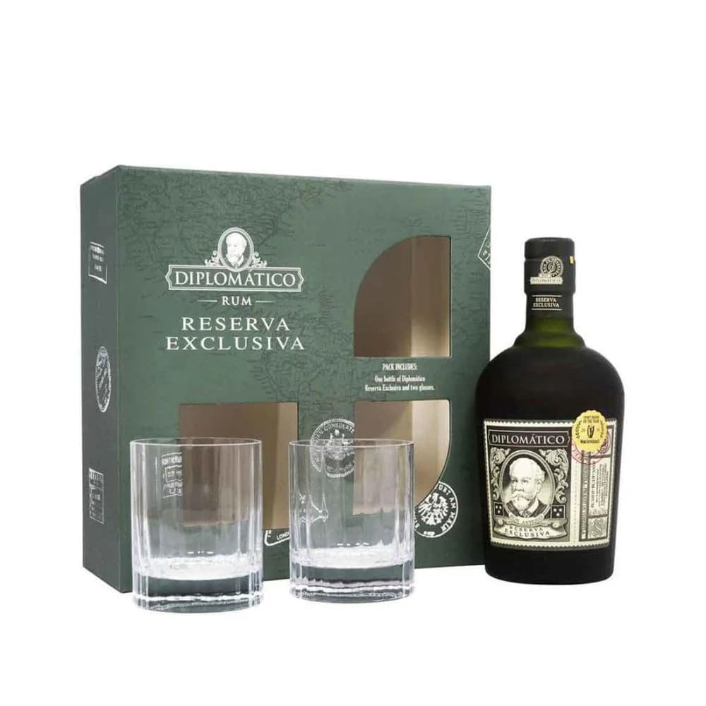 Diplomatico Exclusiva 12 Y.O. +2bicchieri: vista principale