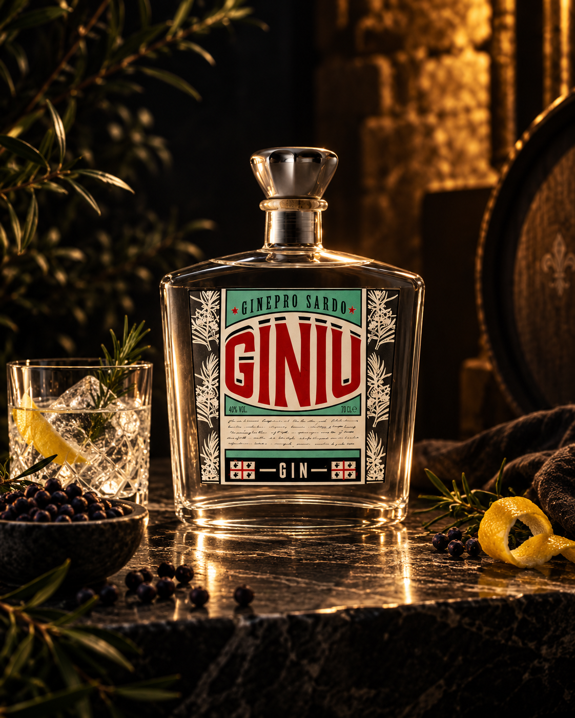 Gin Giniu tra botaniche e luce mediterranea