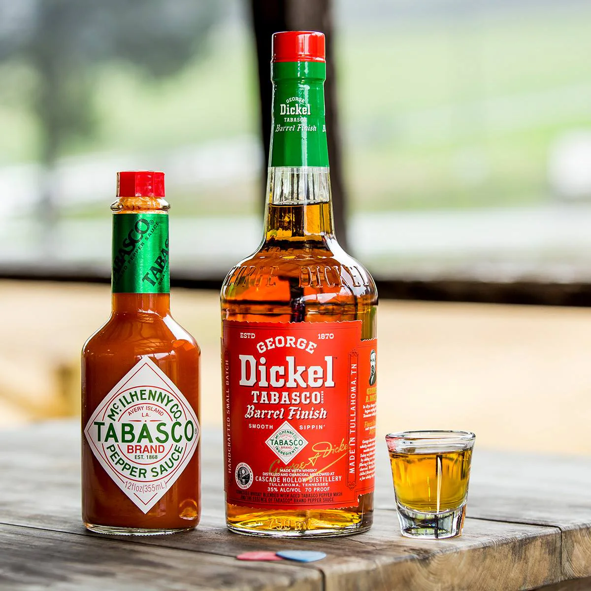Confezione di George Dickel Tabasco